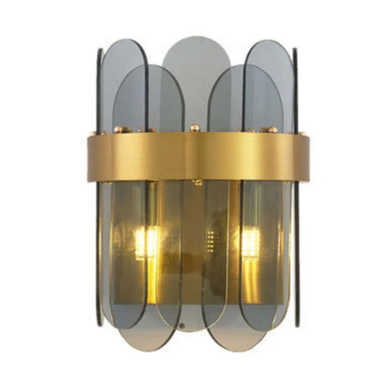 Glass Unique Shape Sconce Light Modern-Style 2 Lights Wall Light Fixtures