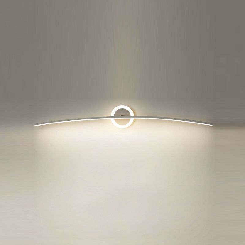 Contemporary Style Led Vanity Light Simple Linear Mirror Lighting Fixture for Washing Room