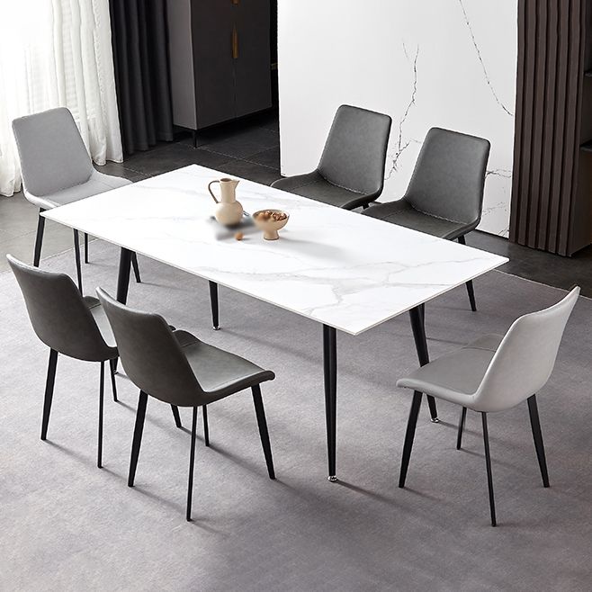 Silla de metal de estilo industrial, sillas auxiliares de comedor con respaldo sólido de cocina (juego de 2)