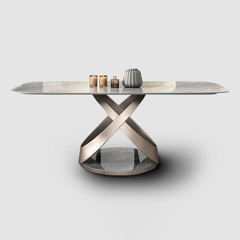 Modern Style Sintered Stone Dining Table with Standard Height Table for Home Use