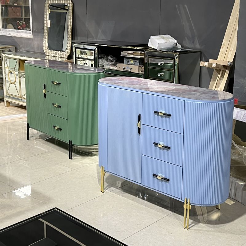 Modern Storage Chest Stone Top Storage Chest Dresser for Bedroom