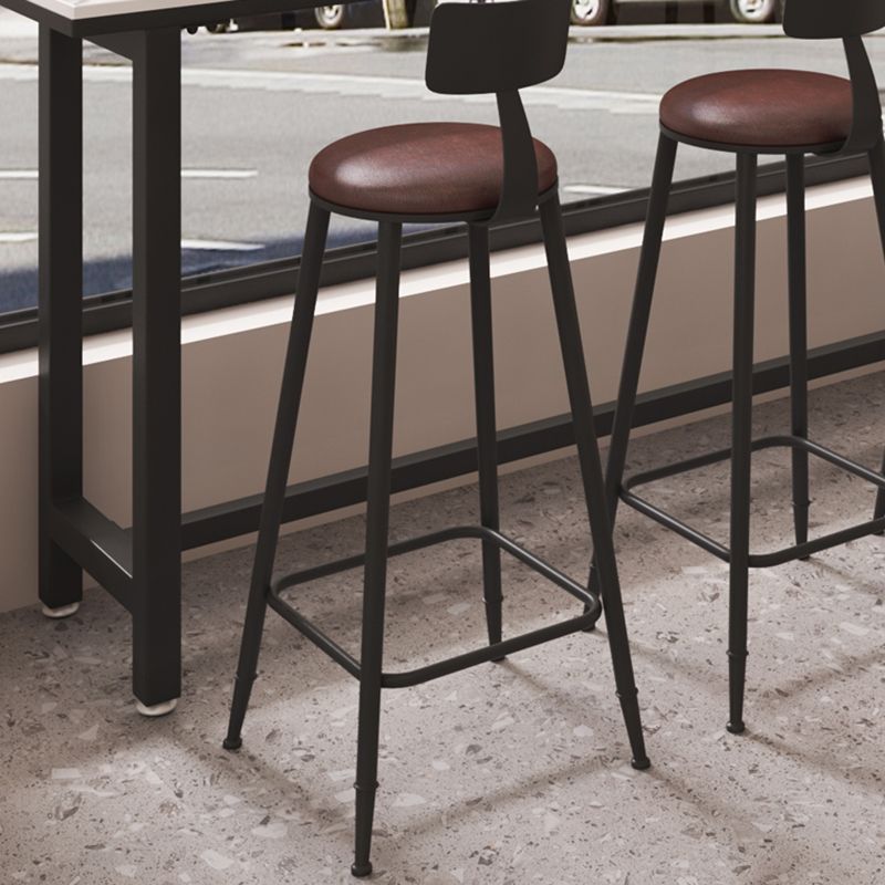 Modern 1/5 Pieces Bar Table Set Rectangle Stone Counter Table with Stools for Cafe