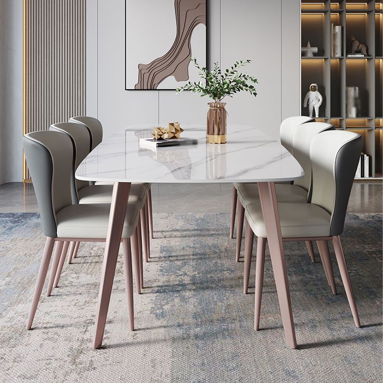 Designer Style Sintered Stone Dining Set 1/4/7 Pieces Rectangle Dining Table with Chairs