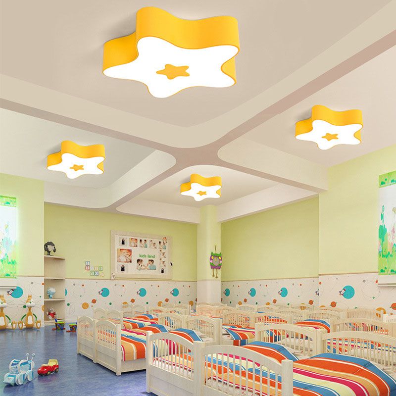 Plafonnier à motif d'étoile 40W LED, plafonnier pour chambre d'enfant
