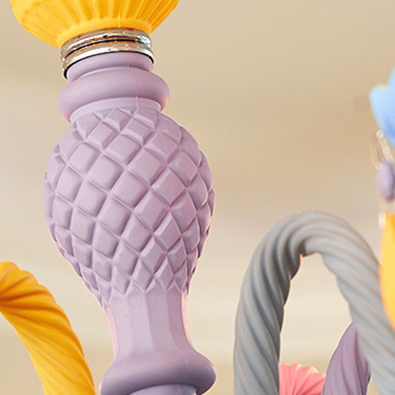 Nordic Style Macron Kroonluchter Multi Light Candle Hanger Verlichting voor de woonkamer