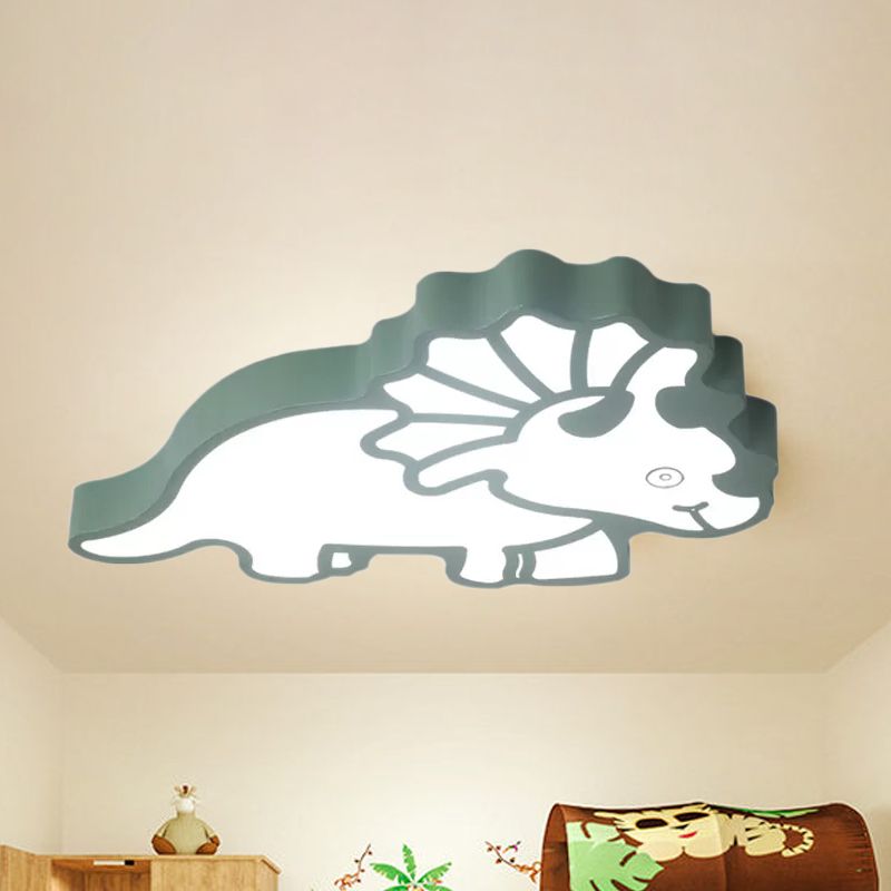 Modern Spinosaurus Ceiling Mount Light Acrylique DEL Ceiling Lamp for Child Bedroom