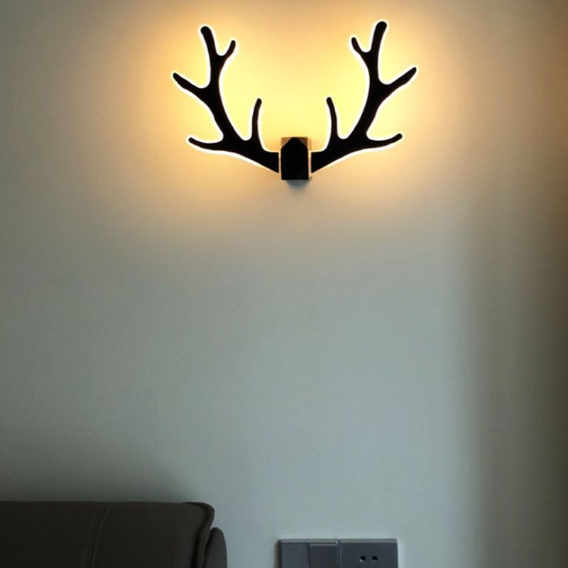 Style moderne en forme unique Applexion en plastique 1 Éclair mural d'éclairage pour chambre à coucher