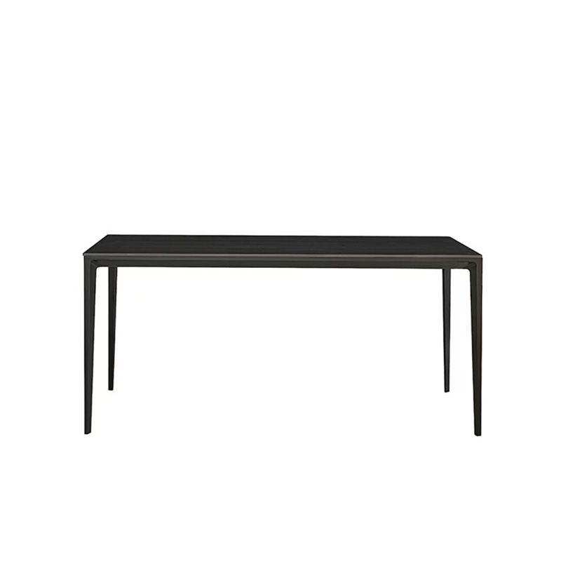 Medieval Modern Stone Dining Table 4 Black Legs Table for Dining Room