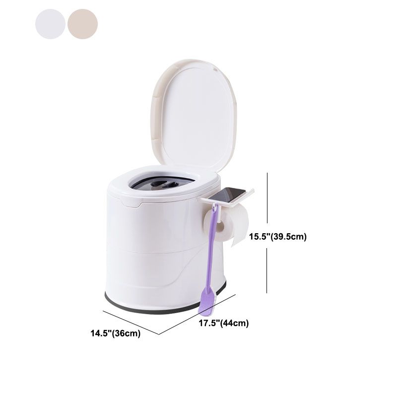 Floor Mounted Plastic Flush Toilet One-Piece Toilet Modern Toilet Bowl