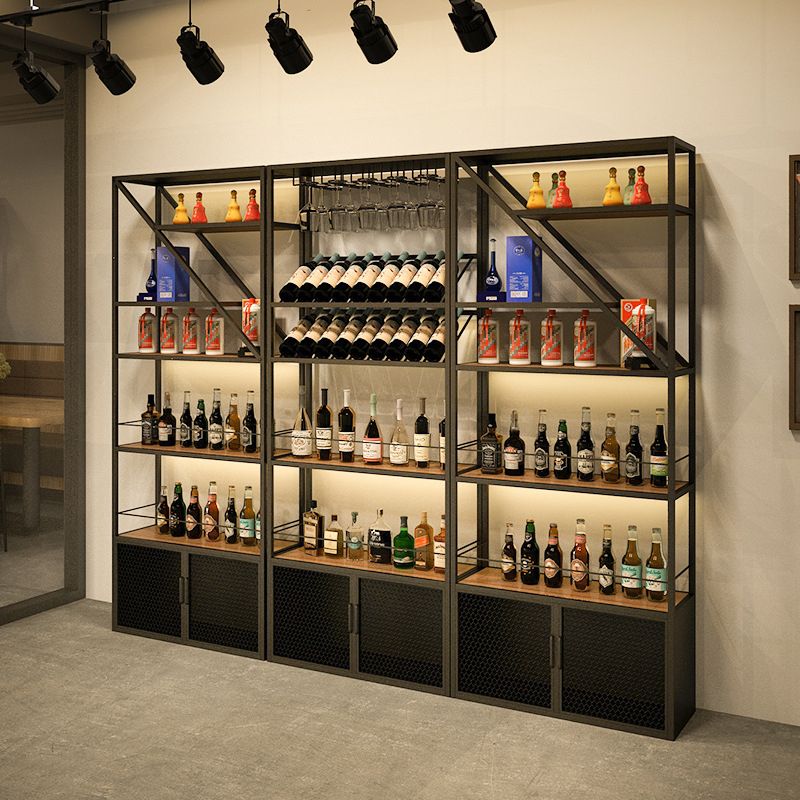 Freestanding Modern Wine Racks Metal with Shelf Wine Rack Kit