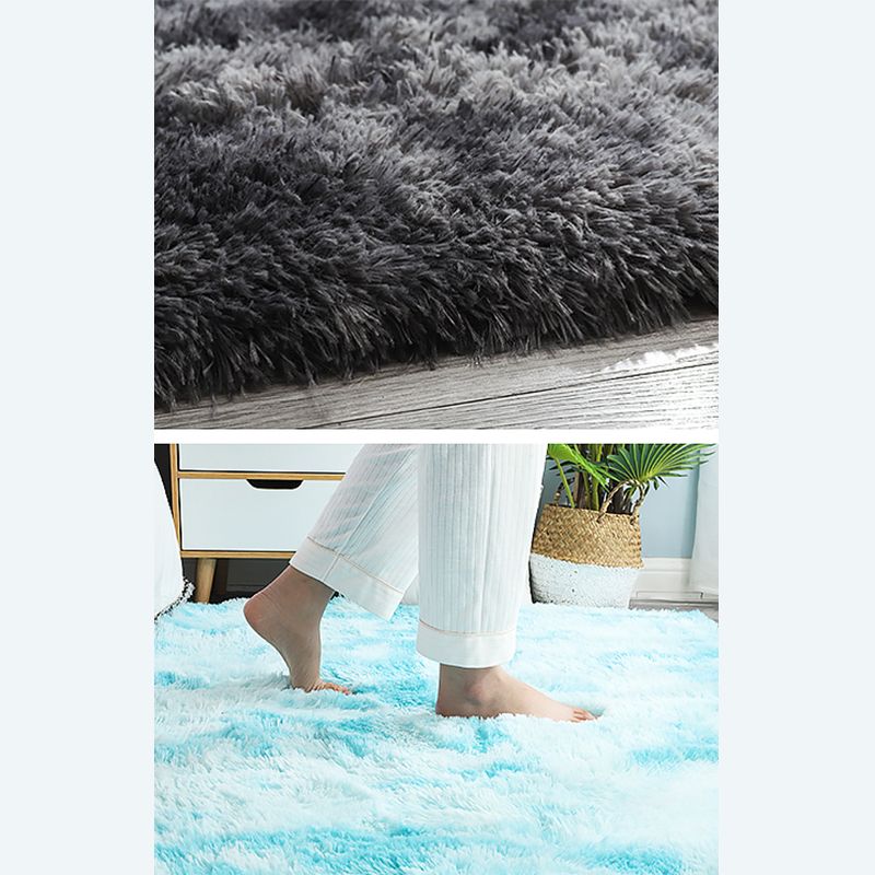 Trendy Home Decoration Shag Rug Tie-Dyed Indoor Carpet Polyester Non-Slip Backing Area Carpet