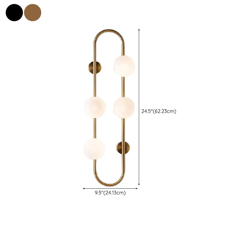 4 Light Unique Shape Wall Light Fixture Modern Wall Mounted Lighting for Living Room