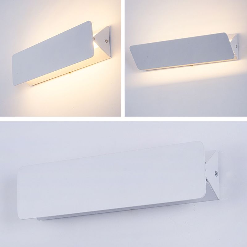 Accesorios de luz rectangulares de aluminio apliques de pared de estilo minimalista modernos para sala de estar