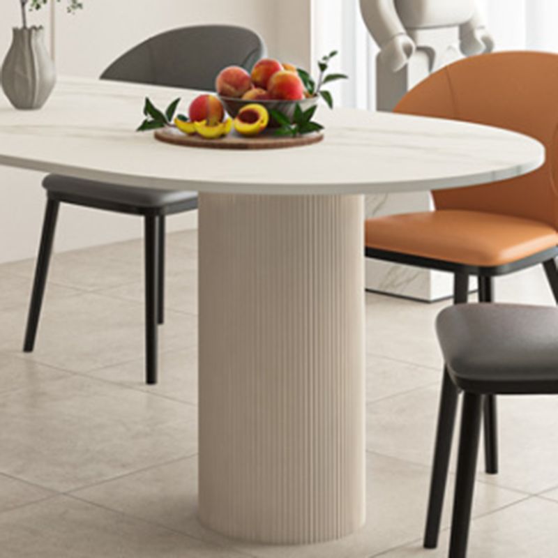 Modern Irregular Shape Table Sintered Stone Table with 3 Legs