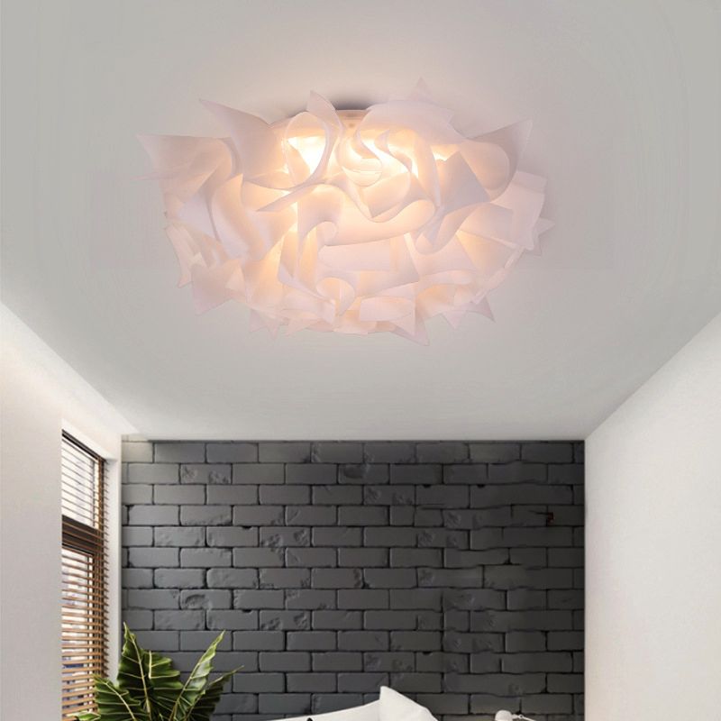 Acryl Bloom Flush Deckenleuchte Zeitgenössische LED-Deckenleuchte in Blau/Braun/Orange