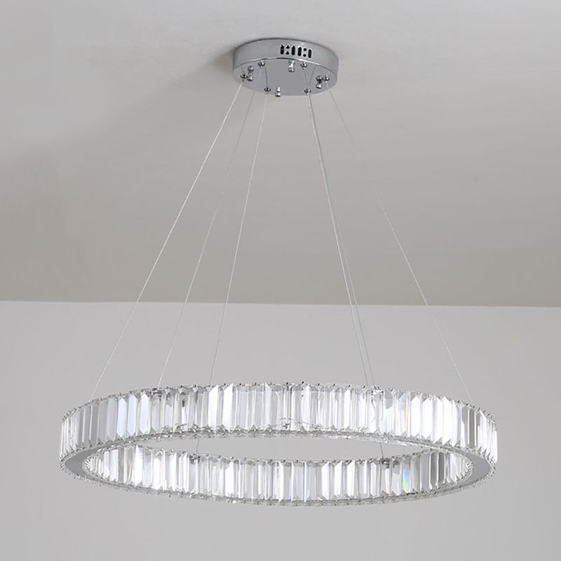 K9 Crystal Hanging Lights Minimalism Chandelier Lighting Fixtures for Living Room