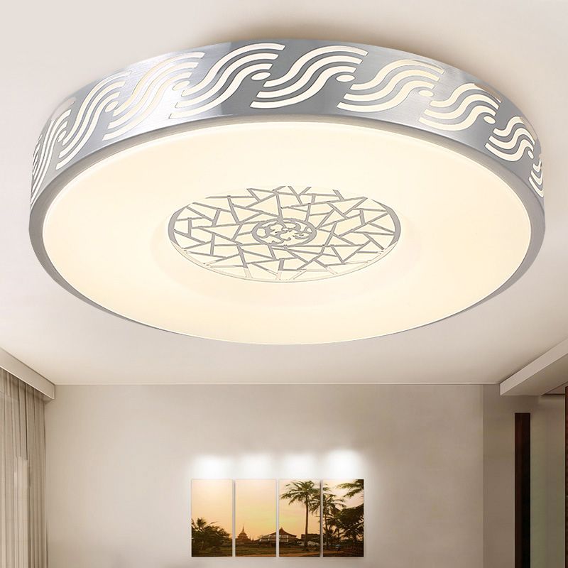 Round Flush Mount Light Acrylic Modern Simplicity Flush Mount Spotlight for Living Room