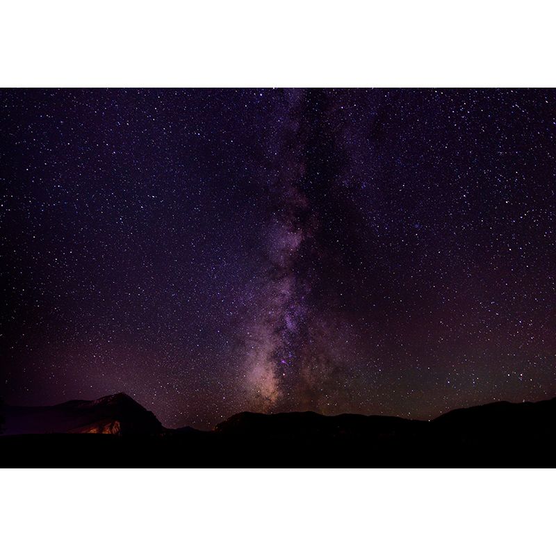 Contemporary Full Sky Landscape Wallpaper Mural Deep Space Wall Decor for Bedroom