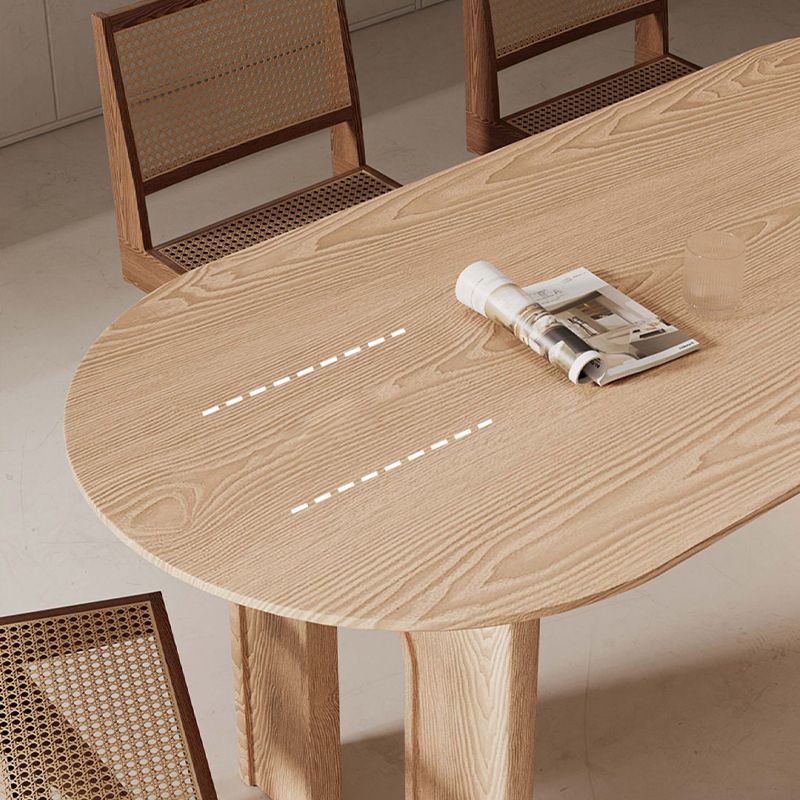 Solid Wood Dining Room Dinner Kitchen Table Contemporary Dining Table