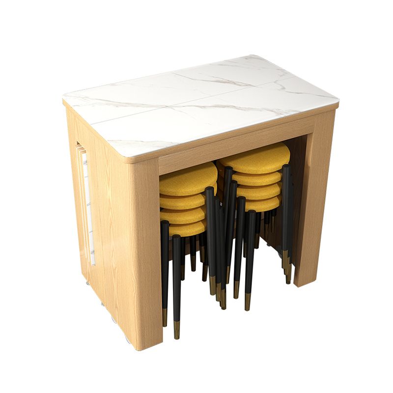 Contemporary Style Dinner Table Rectangle Furniture,72.3"L x 31.5"W x 29.5"H