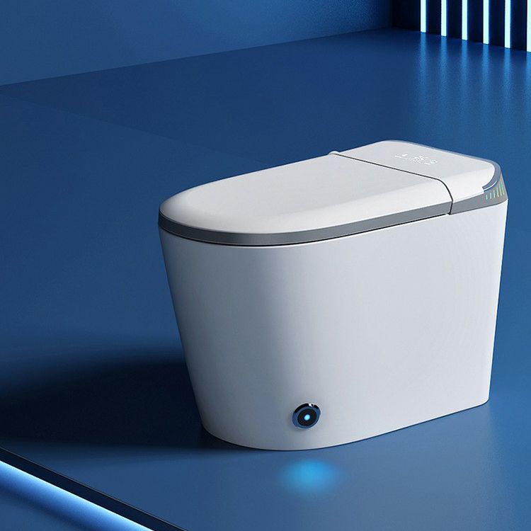 Contemporary One Piece Flush Toilet White Toilet for Bathroom