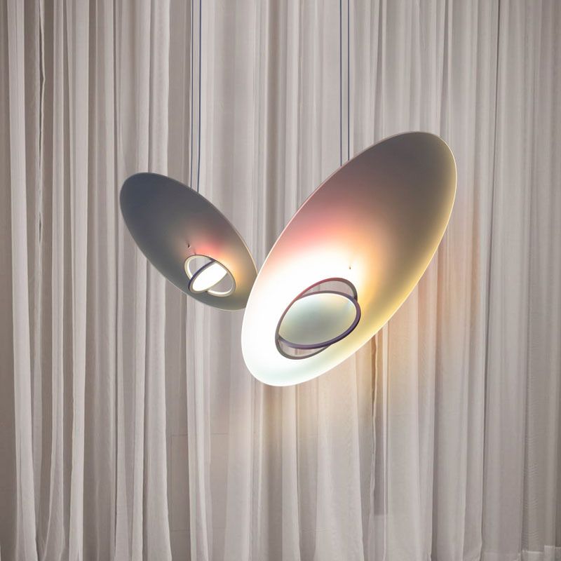 1 Licht hängende Leuchten moderne Federlampenlicht für Schlafzimmer