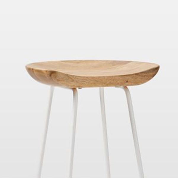 Solid Wood Modern Counter & Bar Stools Matte Finish Indoor Stools