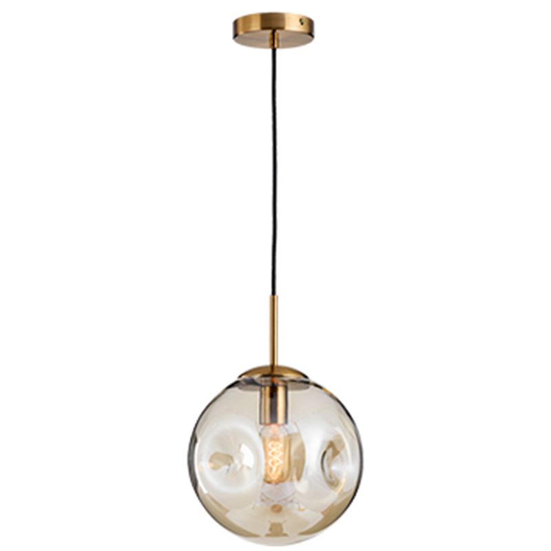 Unregelmäßiger Glasball 1-Licht-Mini-Anhänger Leuchtt moderne minimalistische Hängende Beleuchtung für Esszimmer Küche