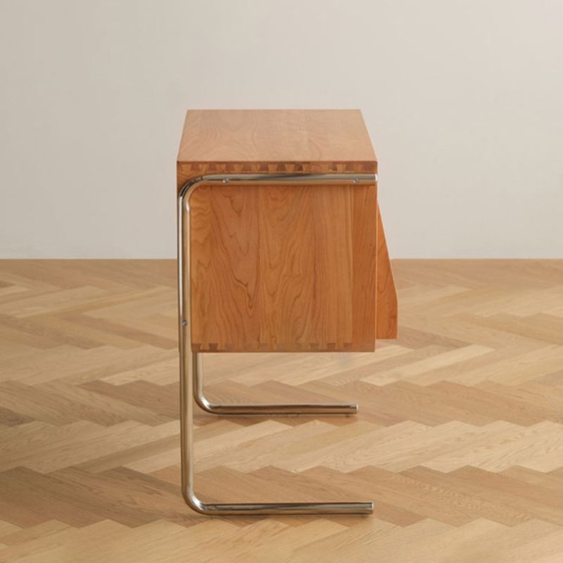 Glam Style Wood Standard Bookcase 25"L Vertical Closed Back Bookshelf