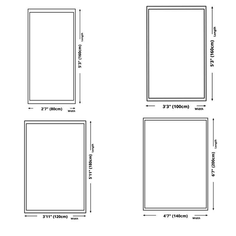 Dark Navy Modern Rug Polyester Line Indoor Rug Washable Rug for Living Room