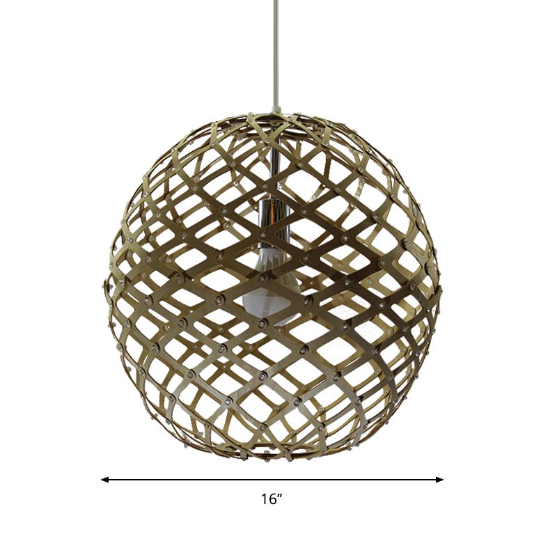 Colgante de suspensión de la jaula Mada contemporánea 1 bulbo kit de luz colgante amarillo para sala de estar
