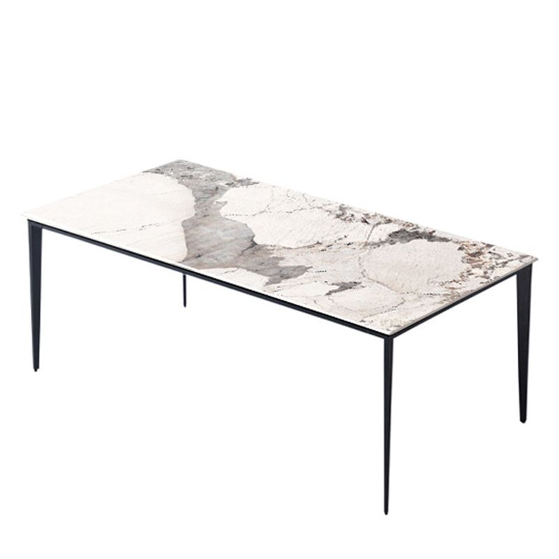 Designer Style 1/2/5/7 Pieces Dining Set Sintered Stone Top Table with Leather Chairs