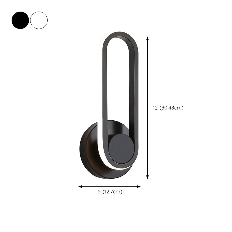 Rotatable LED Wall Lamp Modern Wall Mount Lamp with Silica Gel Shade for Living Room