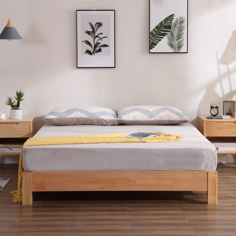 Solid Color Scandinavian Slat Bed Arched Bed With Custom Wood Legs