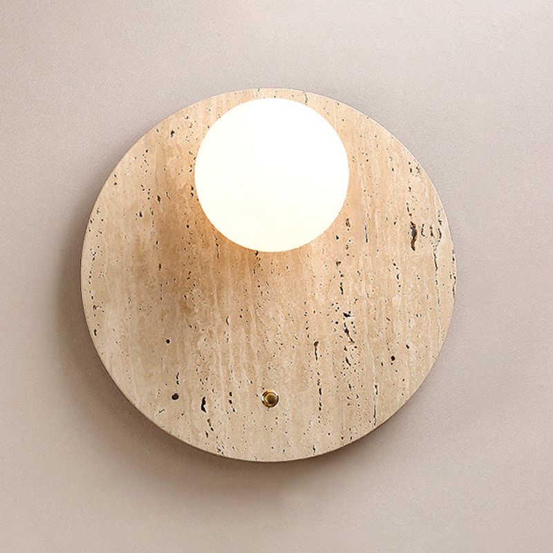 1 Light Geometric Wall Mounted Lamps Modern Stone Wall Mount Lamp