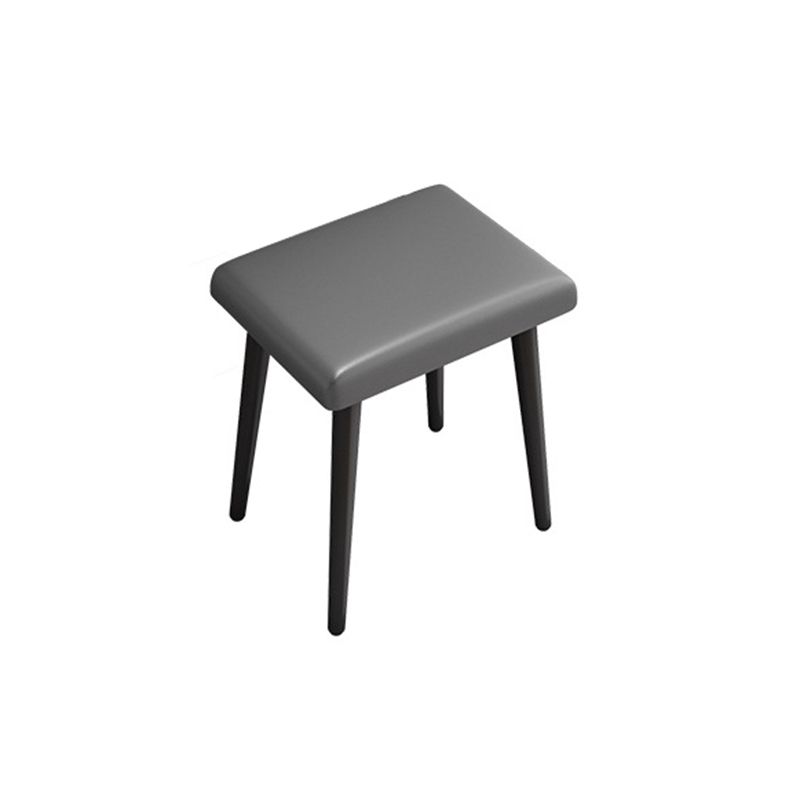 Modern Compact Makeup Vanity 1/2 Drawers Dressing Table with Padded Stool