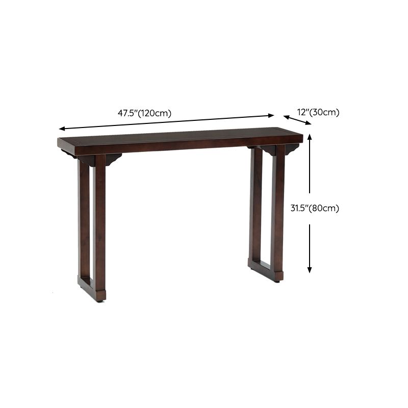 31.5-inch Tall Console Table Solid Wood Accent Table for Hall