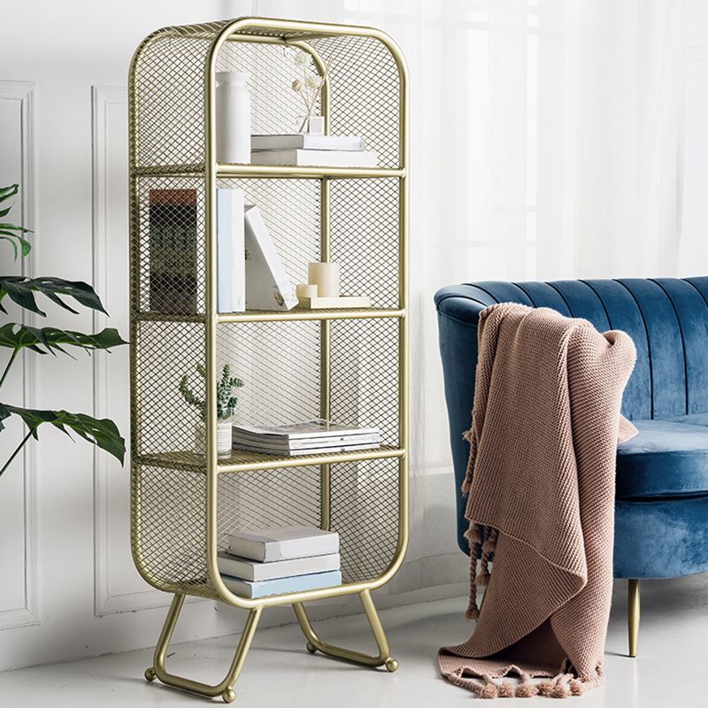 Shelves Included Bookcase Vertical Metal Bookshelf Closed Back