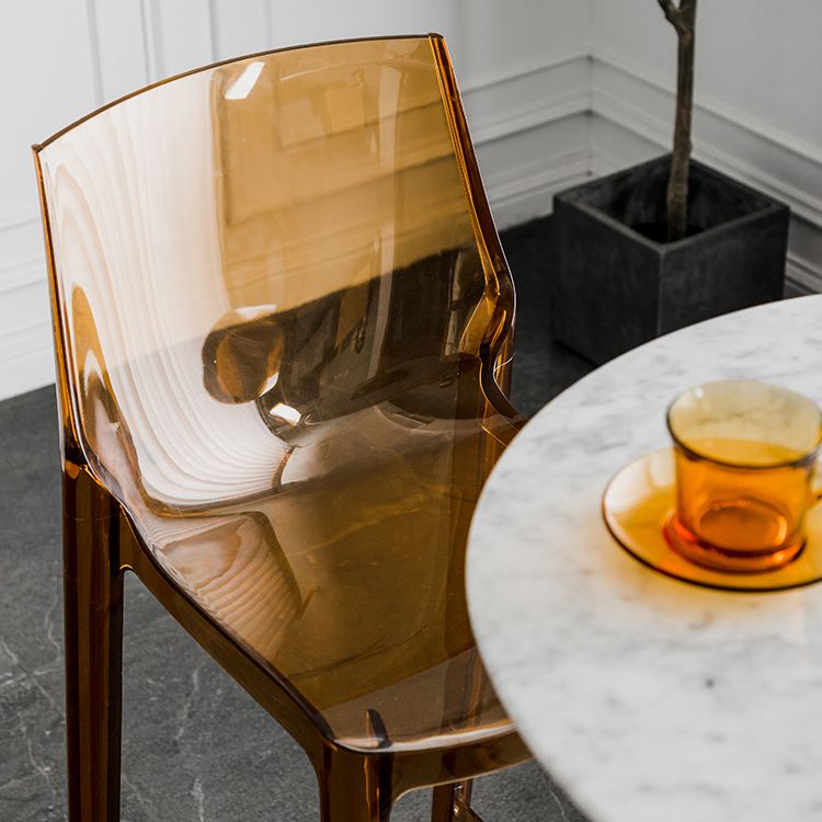 Living Room Acrylic Bar Stools Contemporary Low Back Counter Chair