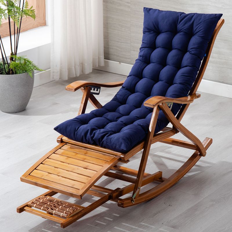 Antique Bamboo Recliner Chair Folding Recliner Chair with Cushion