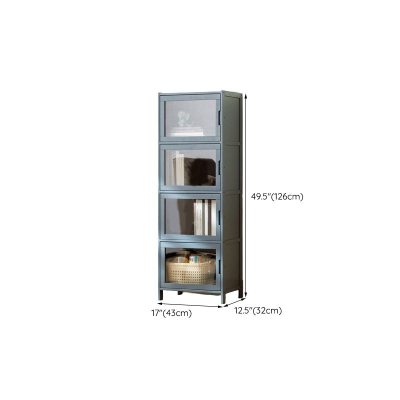 Modern Accent Cabinet with Doors and Straight Legs for Living Room