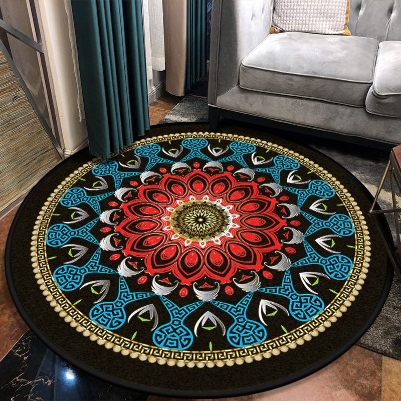 Multi Colored Moroccan Area Rug Synthetics Seamless Geometric Shapes Rug 356 Carpet for Living Room