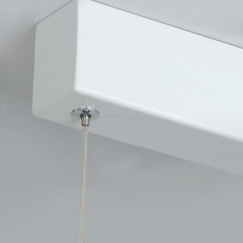 Lámpara moderna de lámpara lineal iluminación lineal lámpara de araña moderna en negro