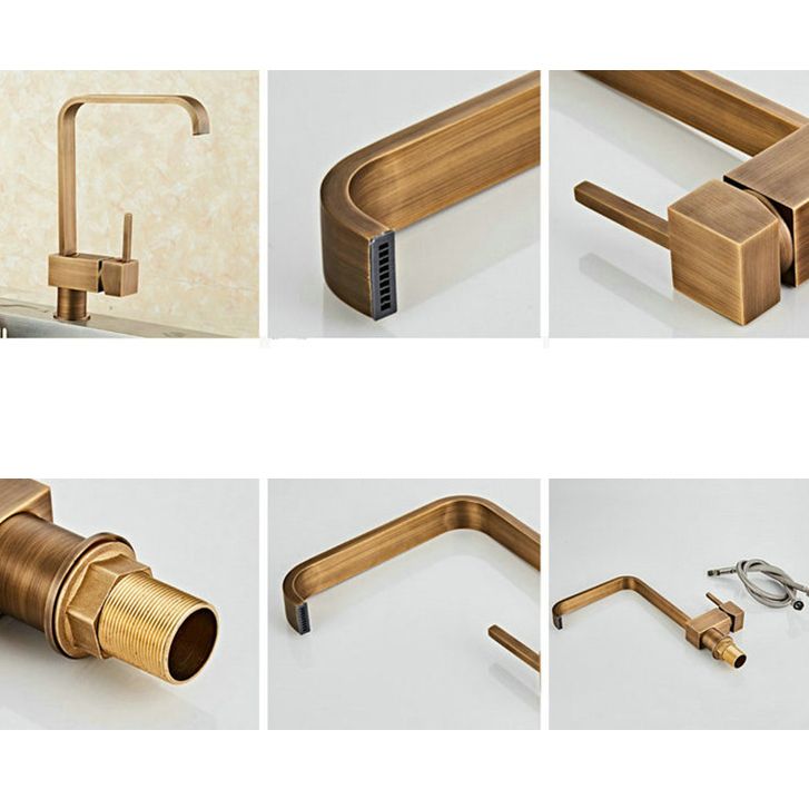 Traditional Standard Bar Faucet 1-Handle with Supply Lines Kitchen Faucet