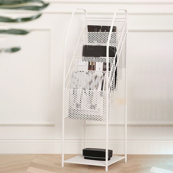 Industrial Metal Standard Bookcase Closed Back Bookshelf with Shelves