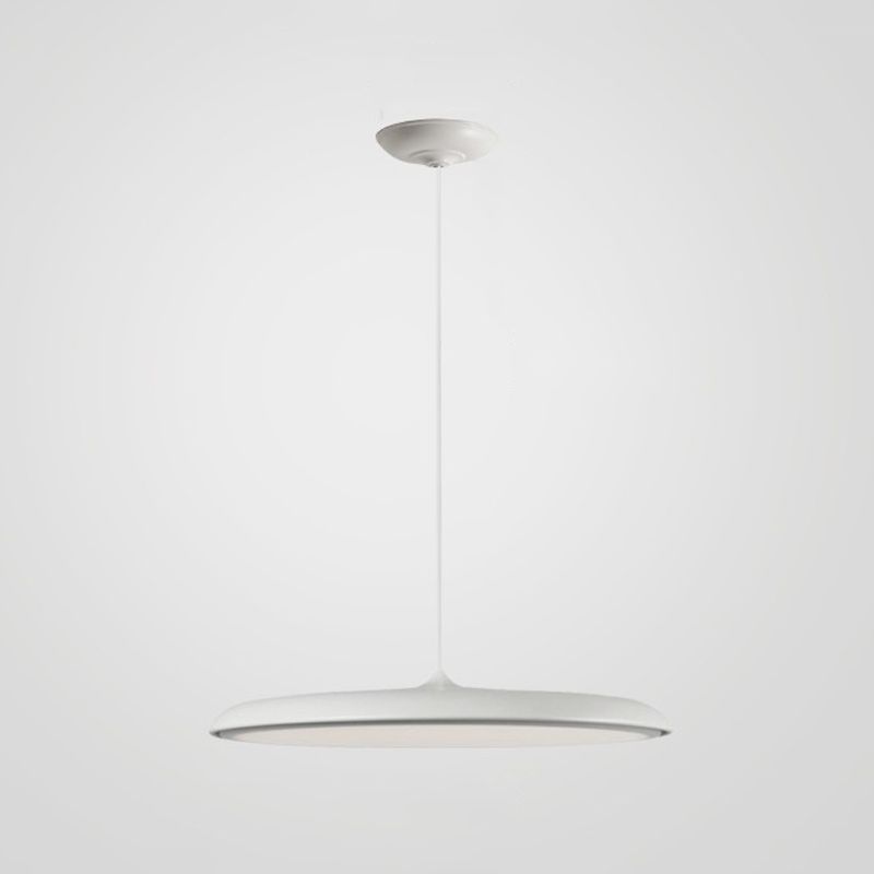 Electroplate Metal LED Hanging Lamp in Modern Style Acrylic Circular Pendant Light for Dining Room