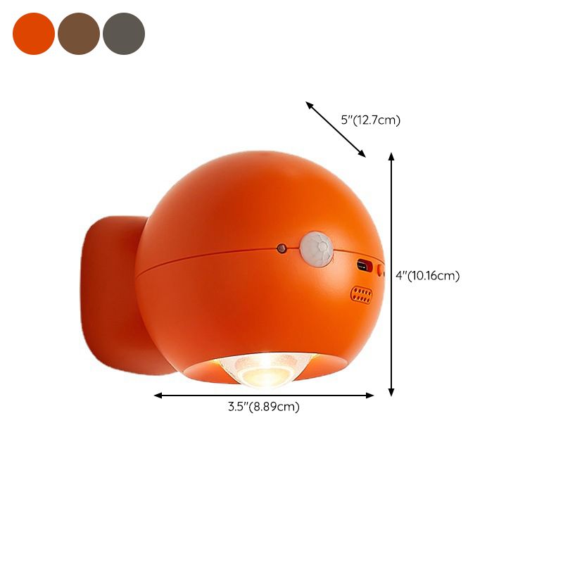 Modernism Single Polished Wall Mounted Sconce Metal Wall Light for Bedroom