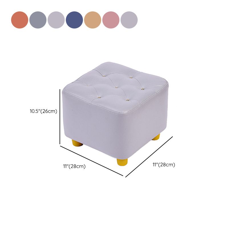 Modern Standard Pouf Water Resistant Square Cube for Home Decor