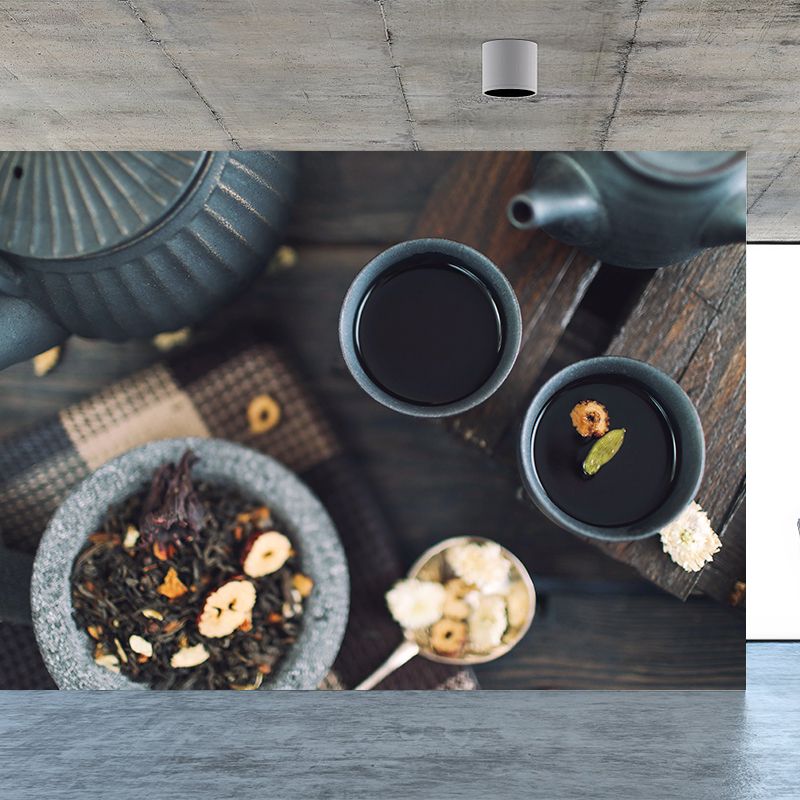 Nice Coffee Wallpaper Mural Full Size Business Wall Covering for Coffee Shop