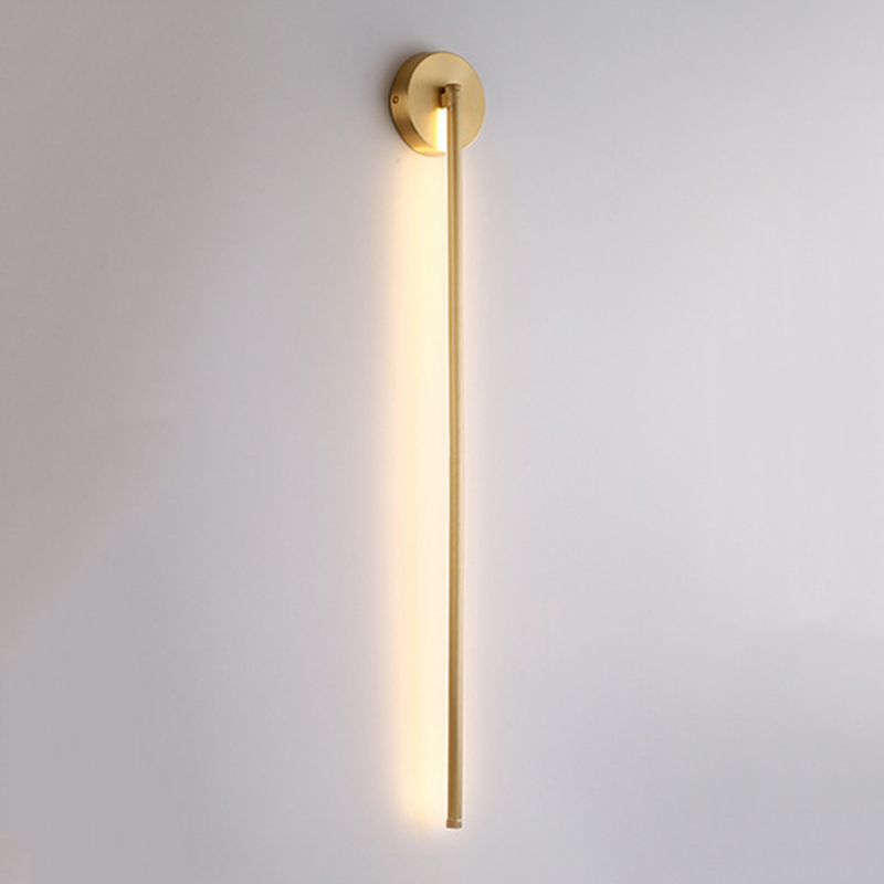 Modern Linear Wall Lighting Fixtures Metal 1-Light Wall Sconce Lighting for Living Room